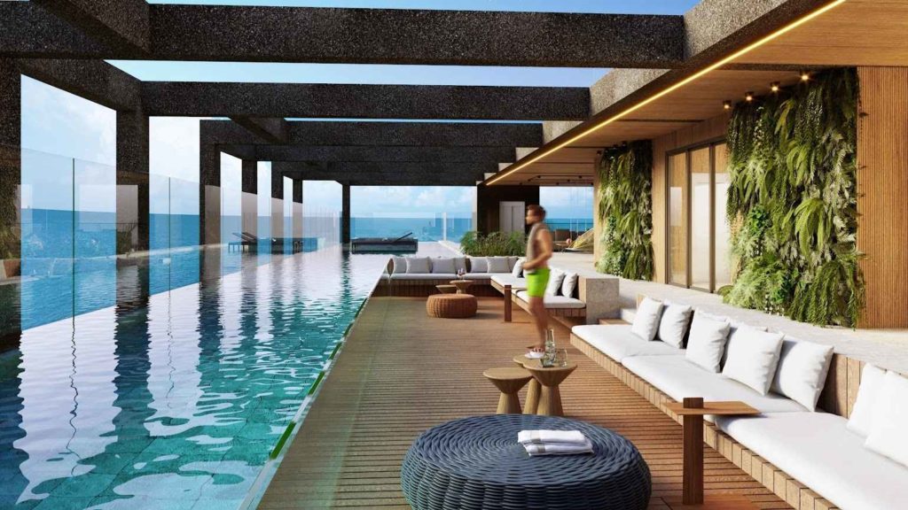 edificío summit - piscina