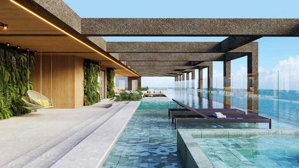 edificío summit - piscina borda infinita