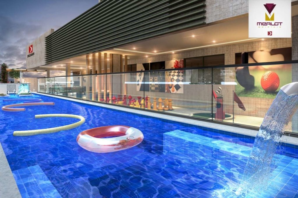 piscina - edificio merlot